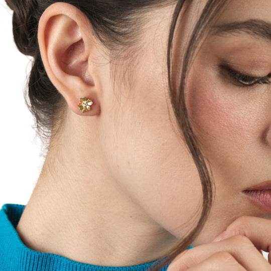 Lova CZ Studs (18K Gold Vermeil)