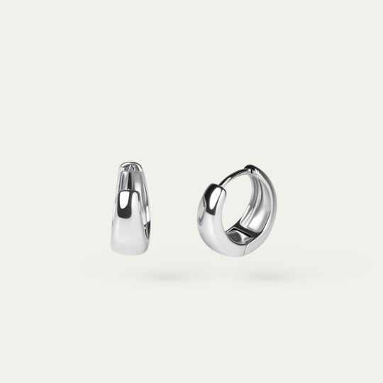 Luri Tiny Hoops (Silver Brass)