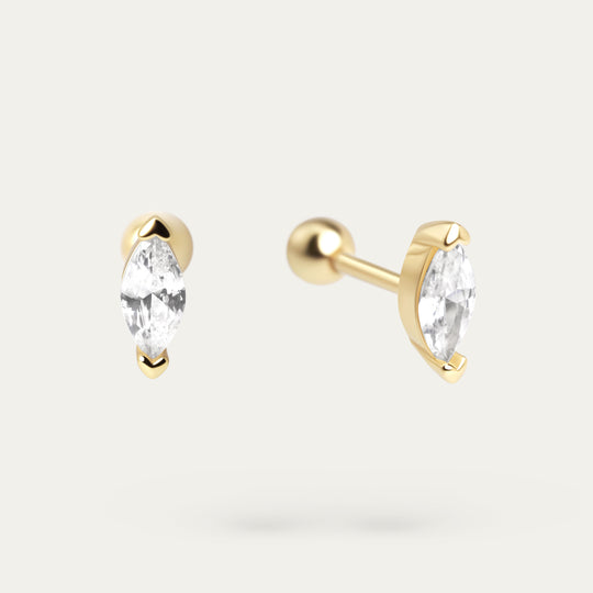Mariqui CZ Studs (18K Gold Vermeil)