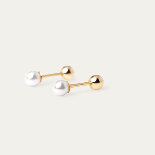 Mela Teeny-Tiny Studs (18K Gold Vermeil)