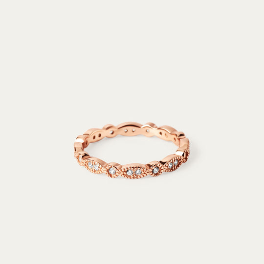 Millie Ring (18K Rose Gold Vermeil, Size 4)