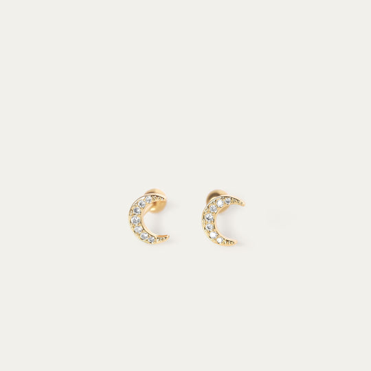 Mona CZ Studs (18K Gold Stainless Steel)