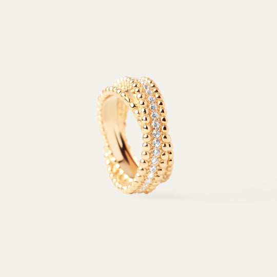 Mowla CZ Ring (18K Rose Gold Vermeil, Size 6)