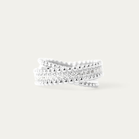 Mowla CZ Ring (925 Sterling Silver, Size 6)