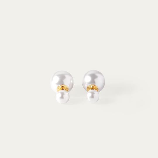 Mula Pearl Studs (18K Gold Brass)