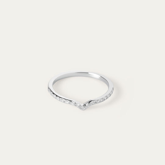 Nada For Her CZ Ring (925 Sterling Silver, Size 10)