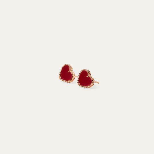 Naui Enamel Studs (18K Rose Gold Brass)