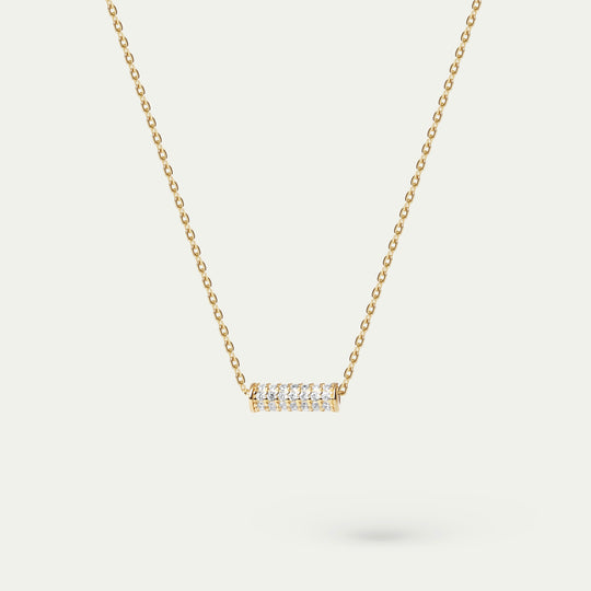 Oh CZ Necklace (18K Gold Vermeil)