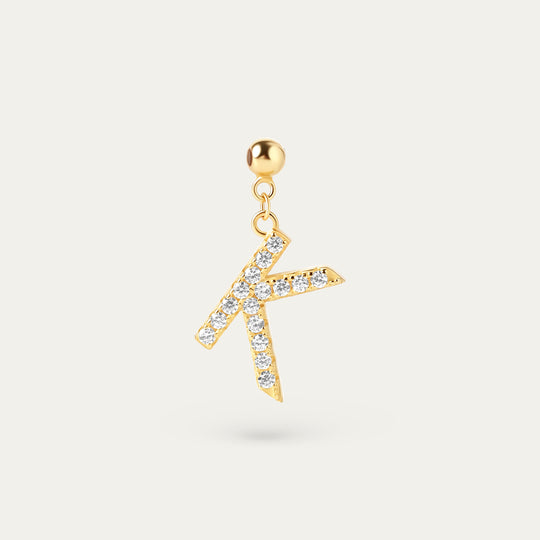 Onoma K CZ Charm (18K Gold Vermeil)