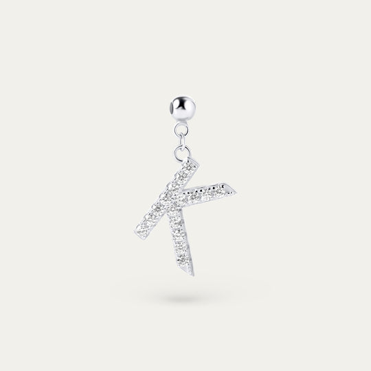 Onoma K CZ Charm (925 Sterling Silver)