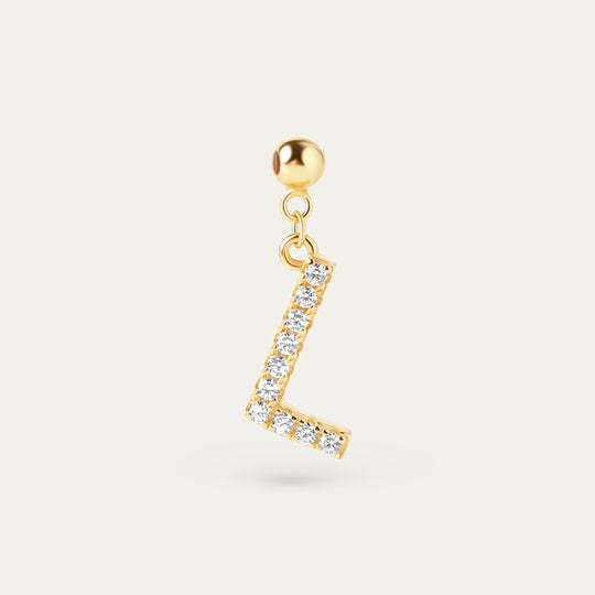 Onoma L CZ Charm (18K Gold Vermeil)