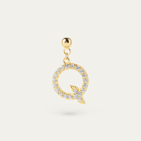 Onoma Q CZ Charm (18K Gold Vermeil)
