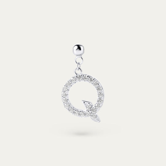 Onoma Q CZ Charm (925 Sterling Silver)