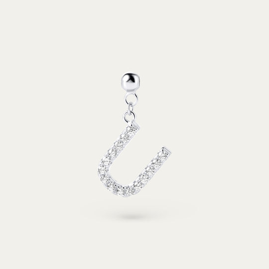 Onoma U CZ Charm (925 Sterling Silver)
