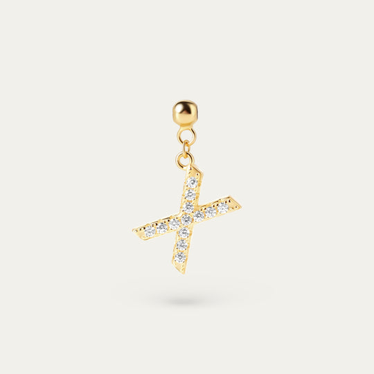Onoma X CZ Charm (18K Gold Vermeil)