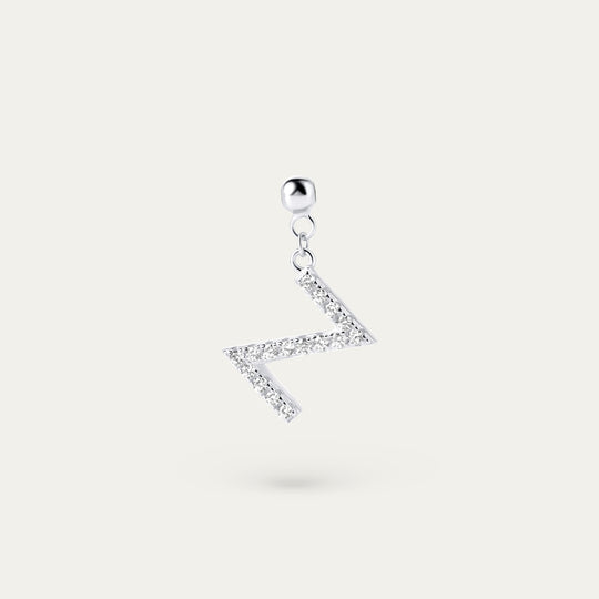 Onoma Z CZ Charm (925 Sterling Silver)