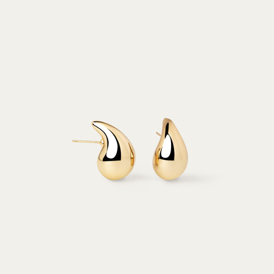 Orti Tiny Earrings (18K Gold Brass)