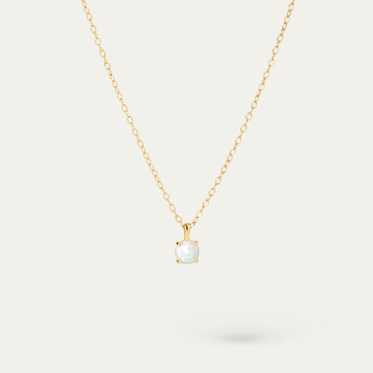 Owa Opal Necklace (18K Gold Vermeil)