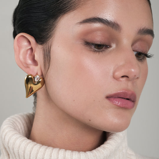 Owdi CZ Studs (18K Gold Stainless Steel)