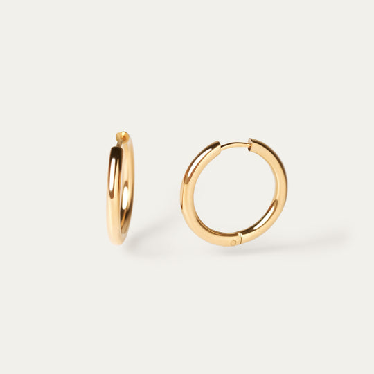Pattie Hoops (Gold Stainless Steel)