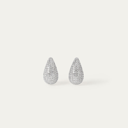 Pavi CZ Studs (Silver Brass)