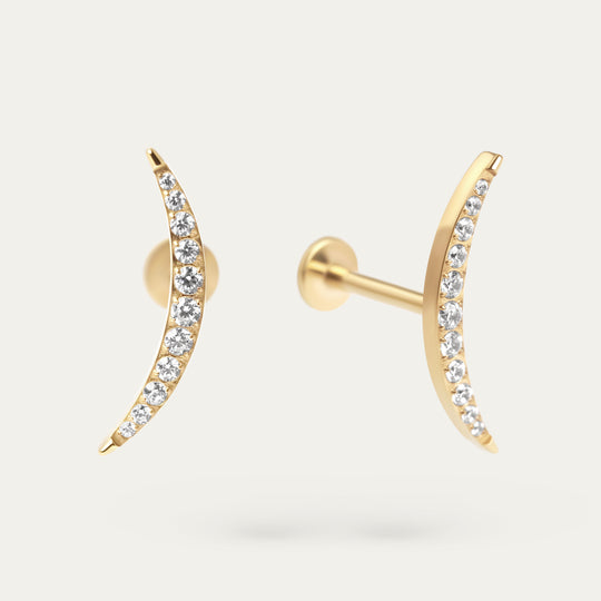Payi CZ Studs (18K Gold Titanium Steel)