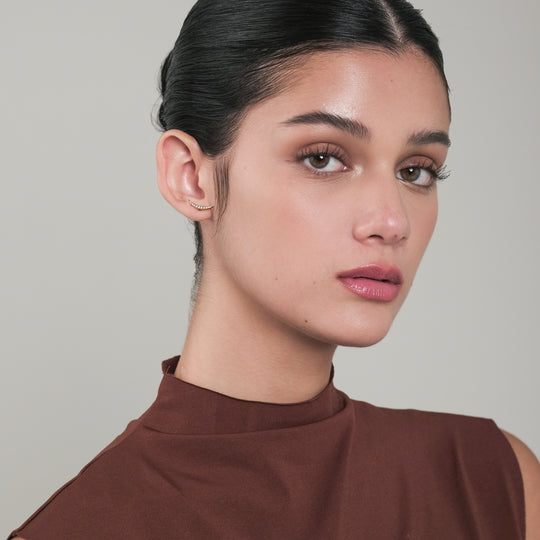 Payi CZ Studs (18K Gold Titanium Steel)
