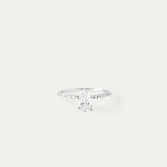 Remy 1.0ct Moissanite Ring (925 Sterling Silver, Size 4)