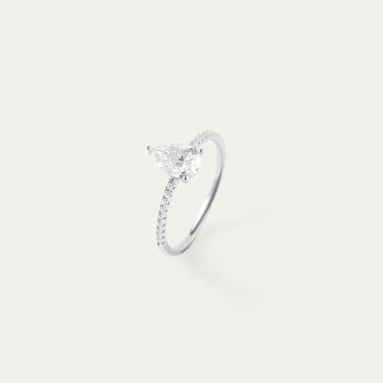 Remy 1.0ct Moissanite Ring (925 Sterling Silver, Size 6)