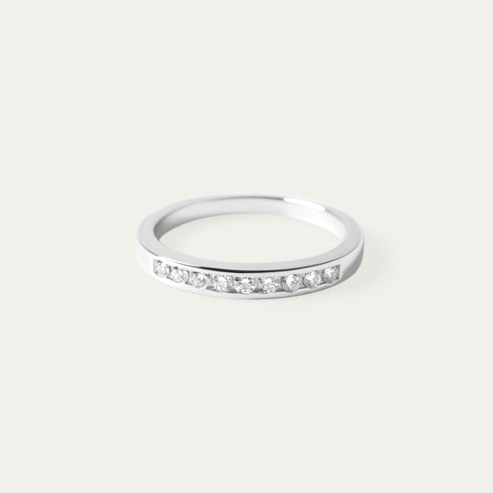 Peta 0.25ct Moissanite Ring (925 Sterling Silver, Size 8)