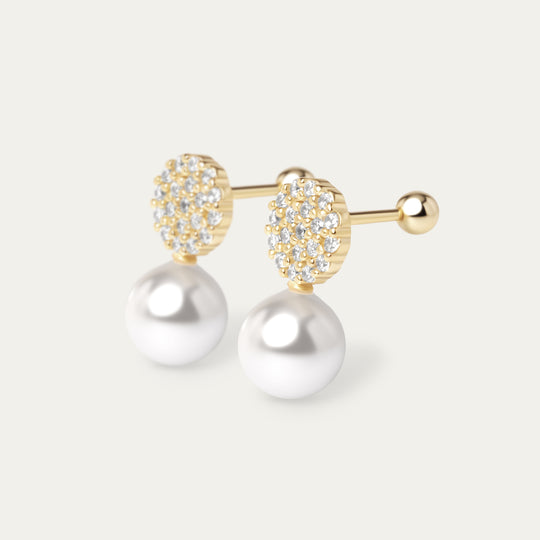 Pilav Pearl Studs (18K Gold Vermeil)