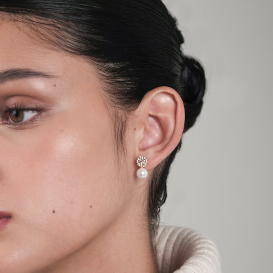 Pilav Pearl Studs (18K Gold Vermeil)