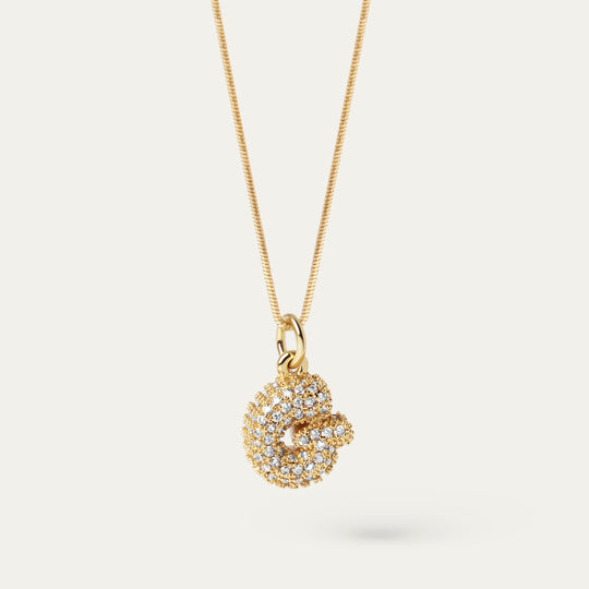 Plu CZ Charm (18K Gold Brass, G)