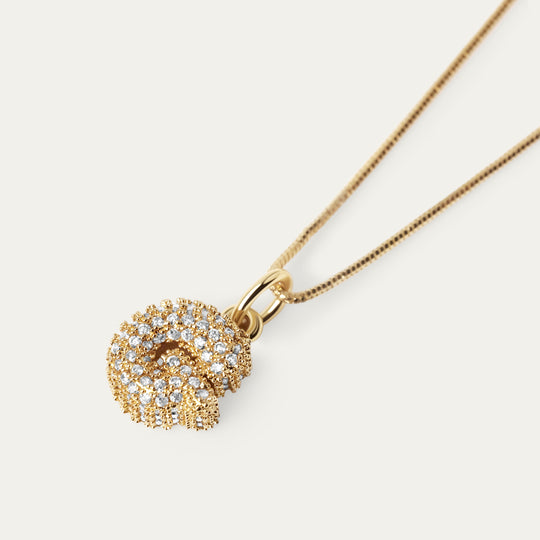 Plu CZ Charm (18K Gold Brass, G)