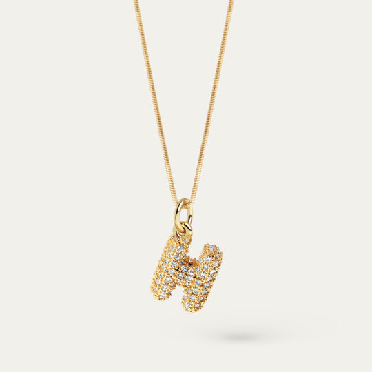 Plu CZ Charm (18K Gold Brass, H)