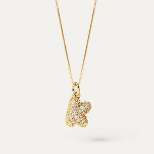 Plu CZ Charm (18K Gold Brass, K)