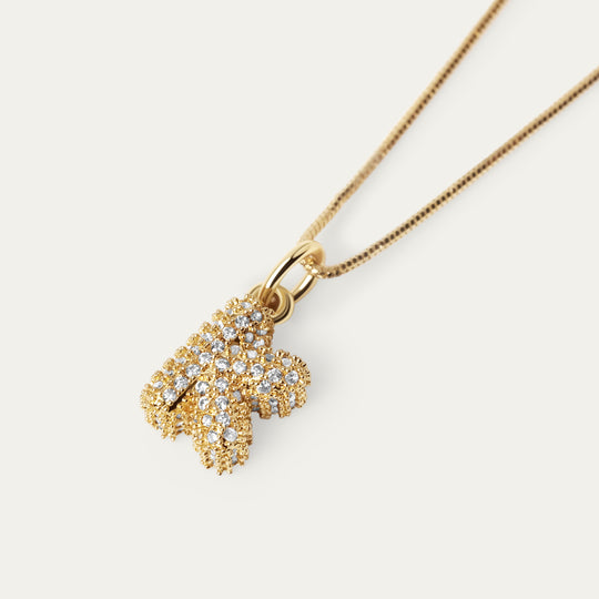 Plu CZ Charm (18K Gold Brass, K)