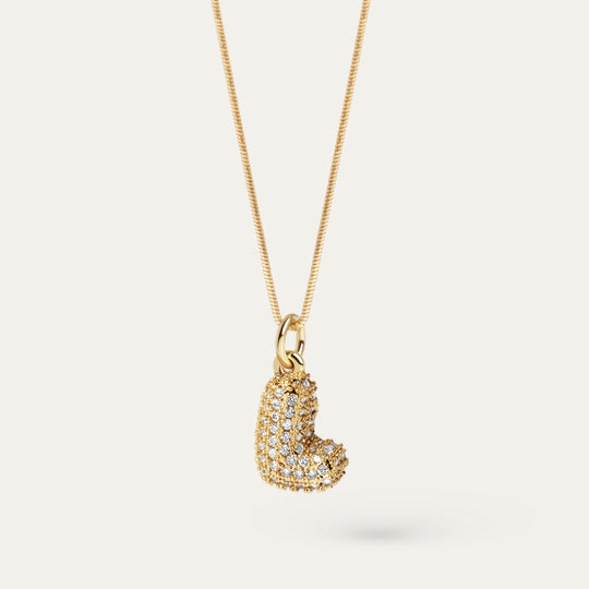 Plu CZ Charm (18K Gold Brass, L)