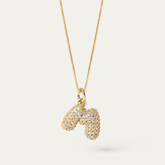 Plu CZ Charm (18K Gold Brass, M)