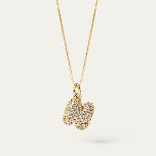 Plu CZ Charm (18K Gold Brass, N)