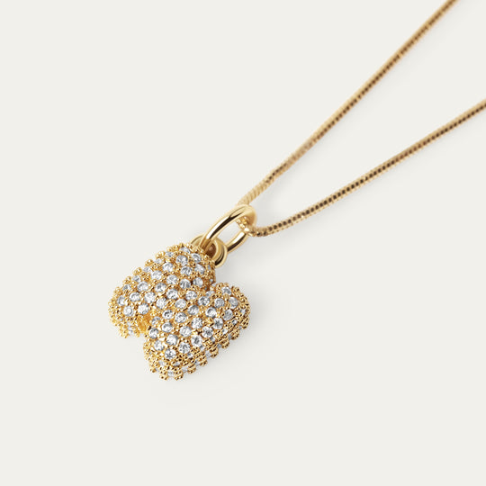 Plu CZ Charm (18K Gold Brass, N)