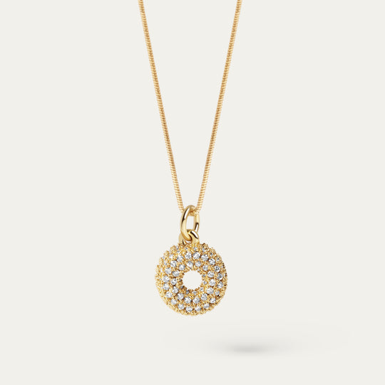 Plu CZ Charm (18K Gold Brass, O)