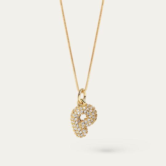Plu CZ Charm (18K Gold Brass, P)