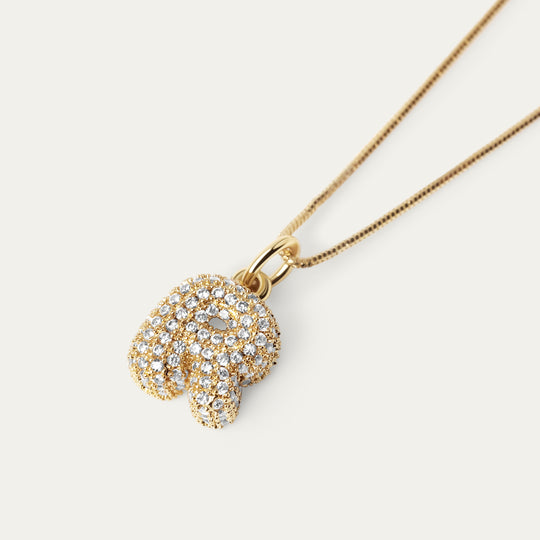 Plu CZ Charm (18K Gold Brass, R)