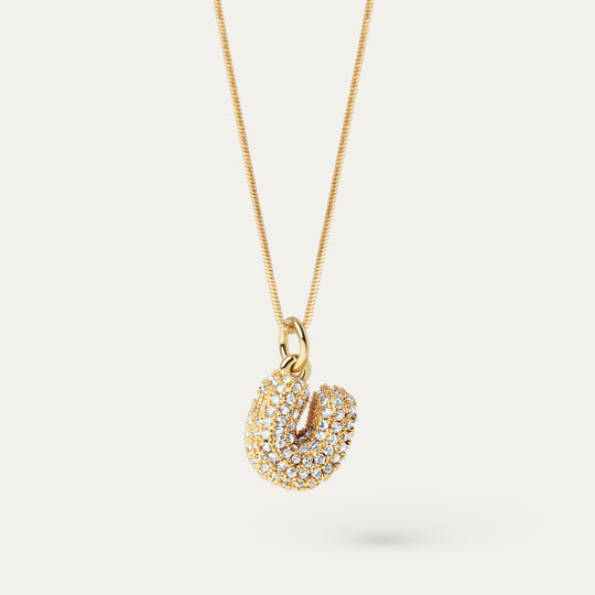 Plu CZ Charm (18K Gold Brass, U)