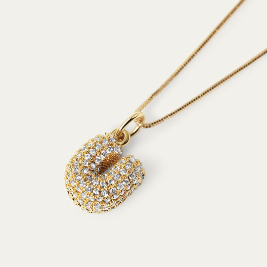 Plu CZ Charm (18K Gold Brass, U)