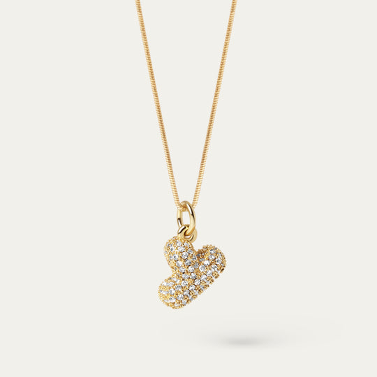 Plu CZ Charm (18K Gold Brass, Y)