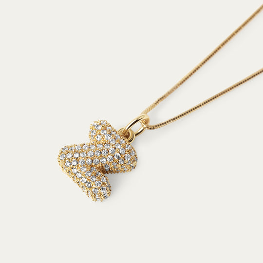 Plu CZ Charm (18K Gold Brass, Z)