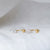 Ravi CZ Earrings (Gold Stainless Steel)