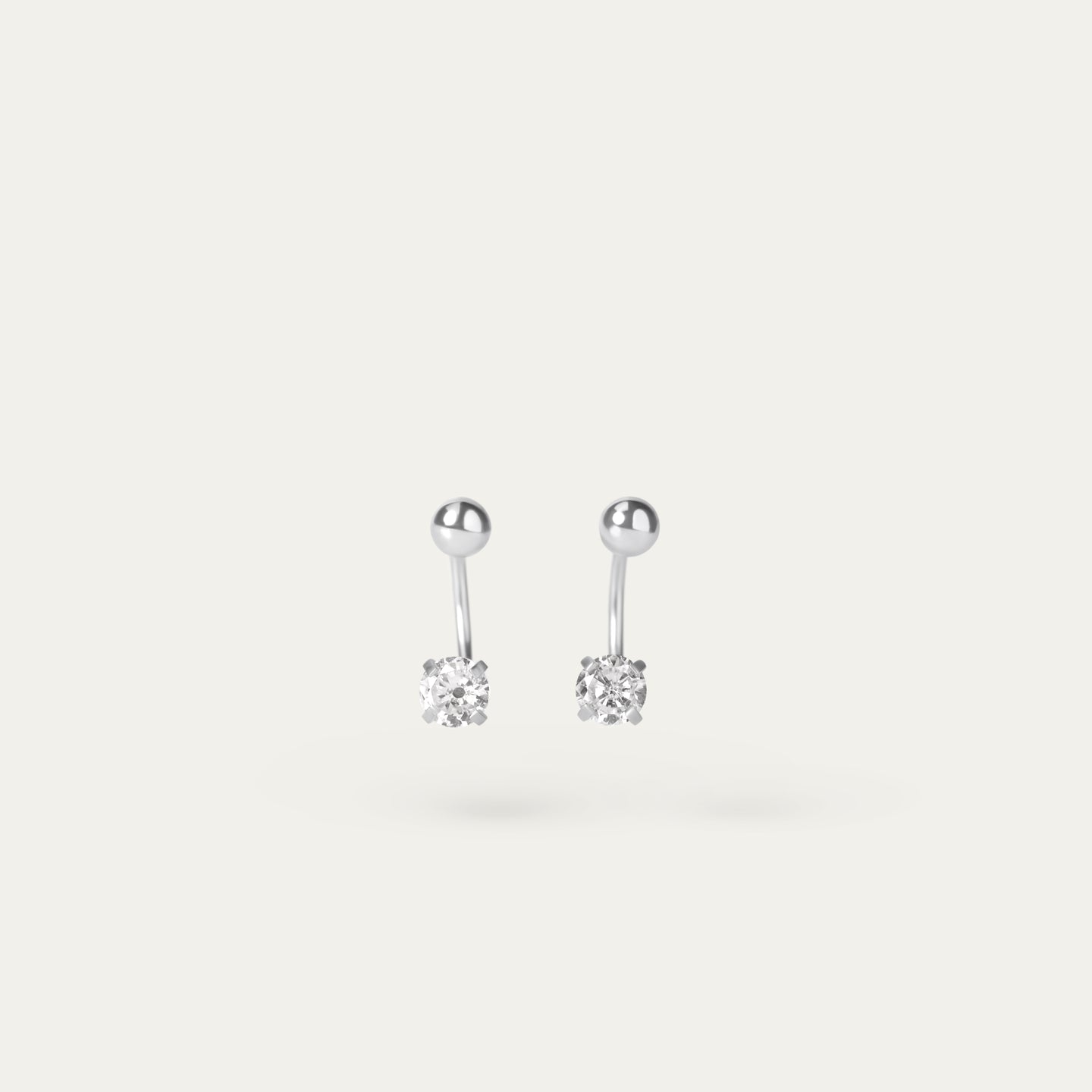 Seek Shine Ravi CZ Earrings Stainless Steel